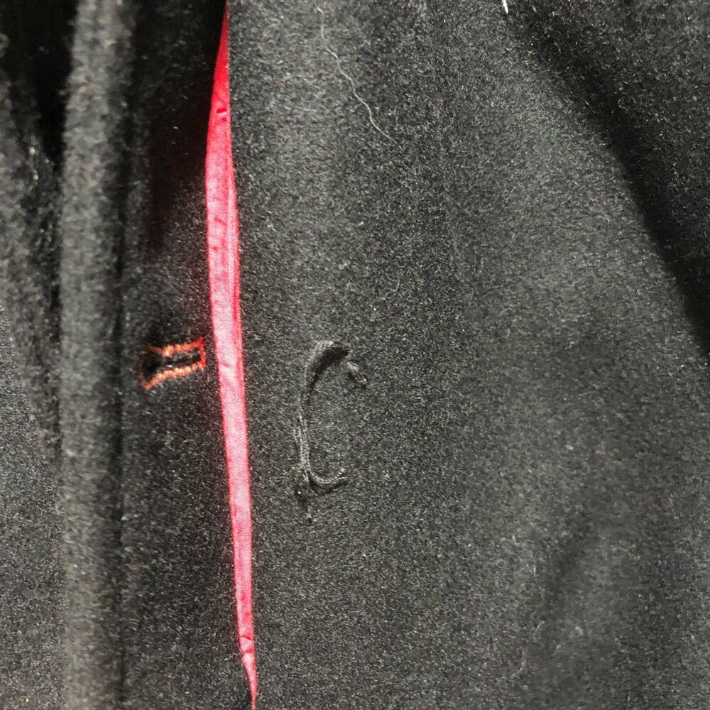 Free People Manteau Cecelia Peacoat Button Front Buckle Detail Black M $348 - Picture 12 of 16